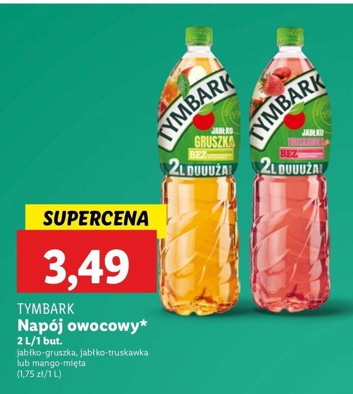 Napój mango-mięta Tymbark 1936 promocja w Lidl