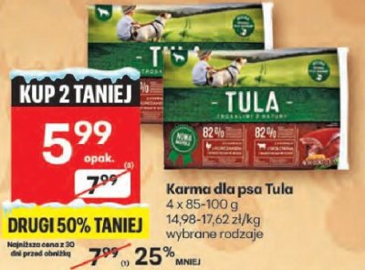 Karma dla psa Tula promocja w Delikatesy Centrum