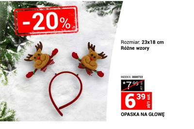 Opaska na głowę różne wzory promocja w Merkury Market