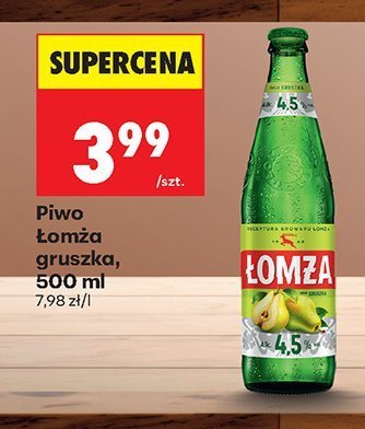 Piwo Łomża gruszka 500 ml promocja w Biedronka