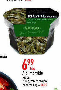 Algi morskie GARSO promocja