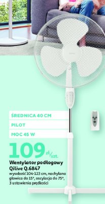 Wentylator podłogowy q.6847 Qilive promocja