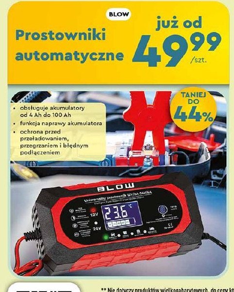 Prostownik automatyczny Blow promocja w Biedronka