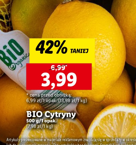 Cytryny Bio organic promocja