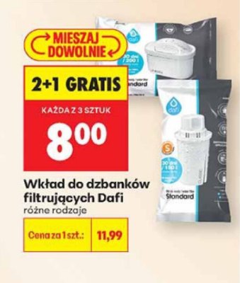 Wkład do dzbanków filtrujących, 2+1 gratis promocja w Biedronka