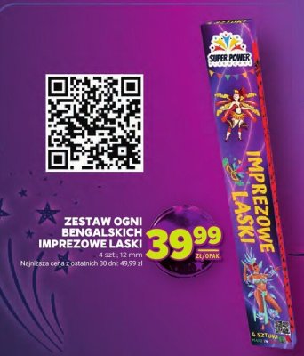 Zestaw ogni bengalskich Imprezowe Laski promocja w Stokrotka