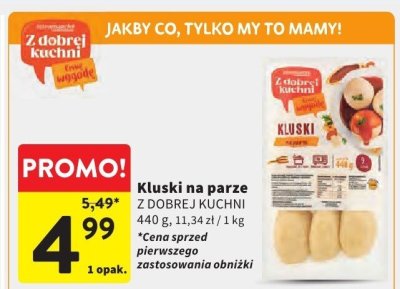 Kluski na parze Z DOBREJ KUCHNI promocja w Intermarche