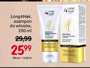 Szampon przyspieszający wzrost włosów krioterapia Long4lashes hair promocja