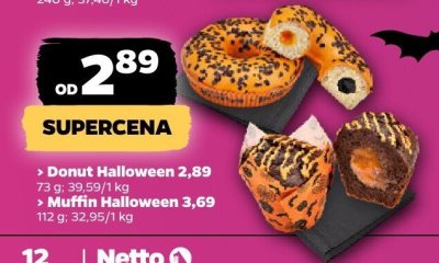 Muffin halloween Stokson promocja w Netto