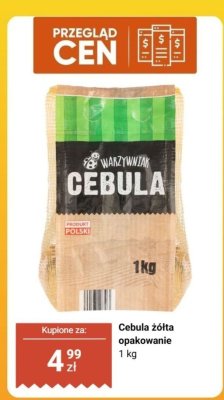 Cebula żółta opak. 1 kg promocja w Biedronka