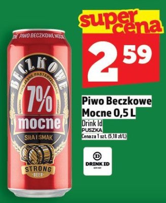 Piwo Beczkowe Mocne 0,5 l promocja w TOPAZ