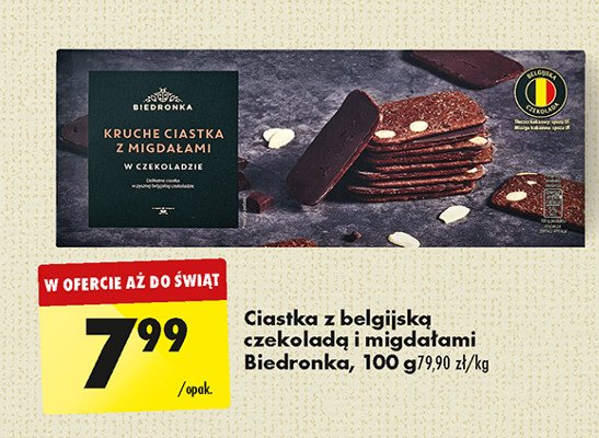 Ciasteczka ma艣lane z migda艂ami Biedronka promocja