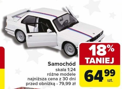 Samochód Bburago skala 1:24 różne modele promocja w Carrefour