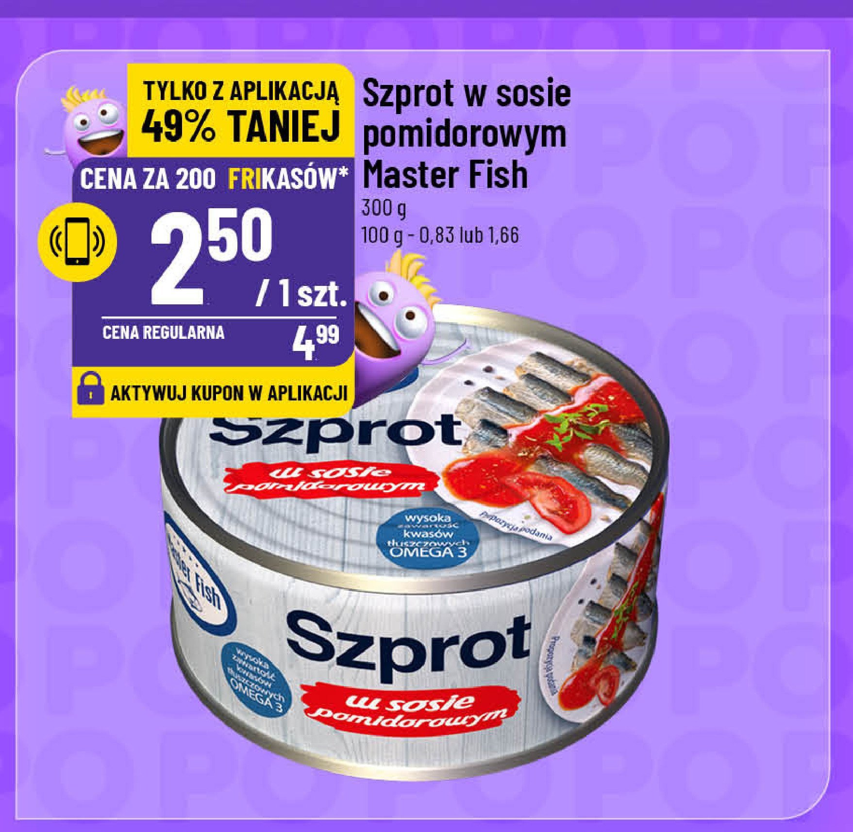 Szprot w sosie pomidorowym promocja