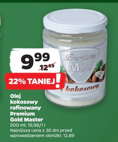 Olej kokosowy Gold master promocja w Netto