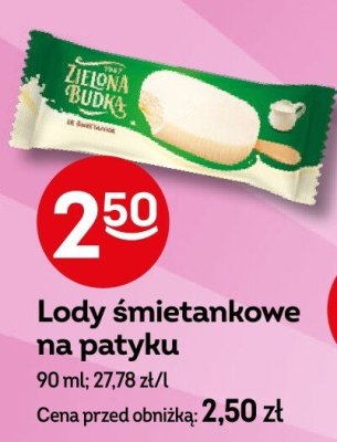 Lody śmietankowe na patyku promocja w Żabka