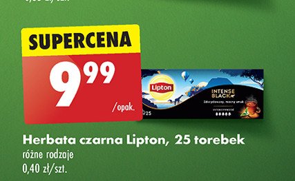 Herbata Lipton intense black promocja