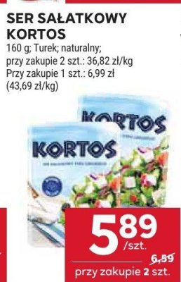 Ser sałatkowy Kortos 160g Turek, naturalny promocja w Stokrotka