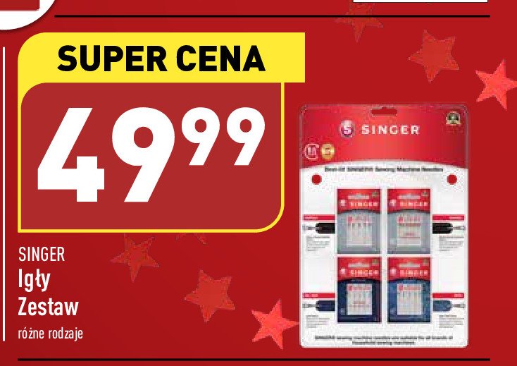 Igły do maszyn Singer promocja