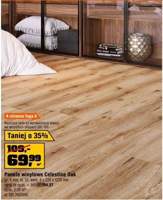 Panele winylowe Celestine Oak promocja w OBI