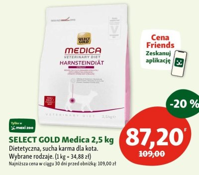 Karma sucha SELECT GOLD Medica 2,5 kg promocja w MAXI ZOO