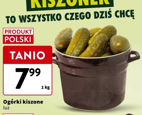 Ogórki kiszone promocja w Intermarche