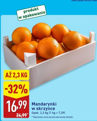 Mandarynki w skrzynce promocja w Aldi