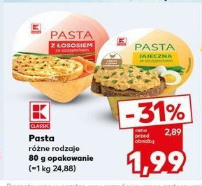 Pasta z 艂ososiem K-classic promocja