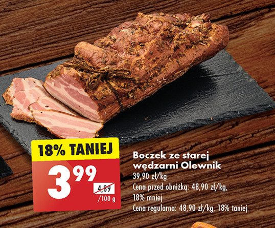 Boczek wedzony Olewnik promocja