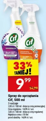 Spray do sprzątania Cif 500 ml promocja w Twój Market