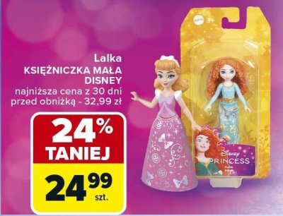 Lalka Księżniczka Mała Disney promocja w Carrefour