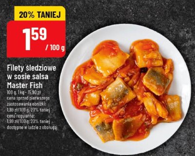 Filety śledziowe w sosie salsa Master Fish promocja w POLOmarket