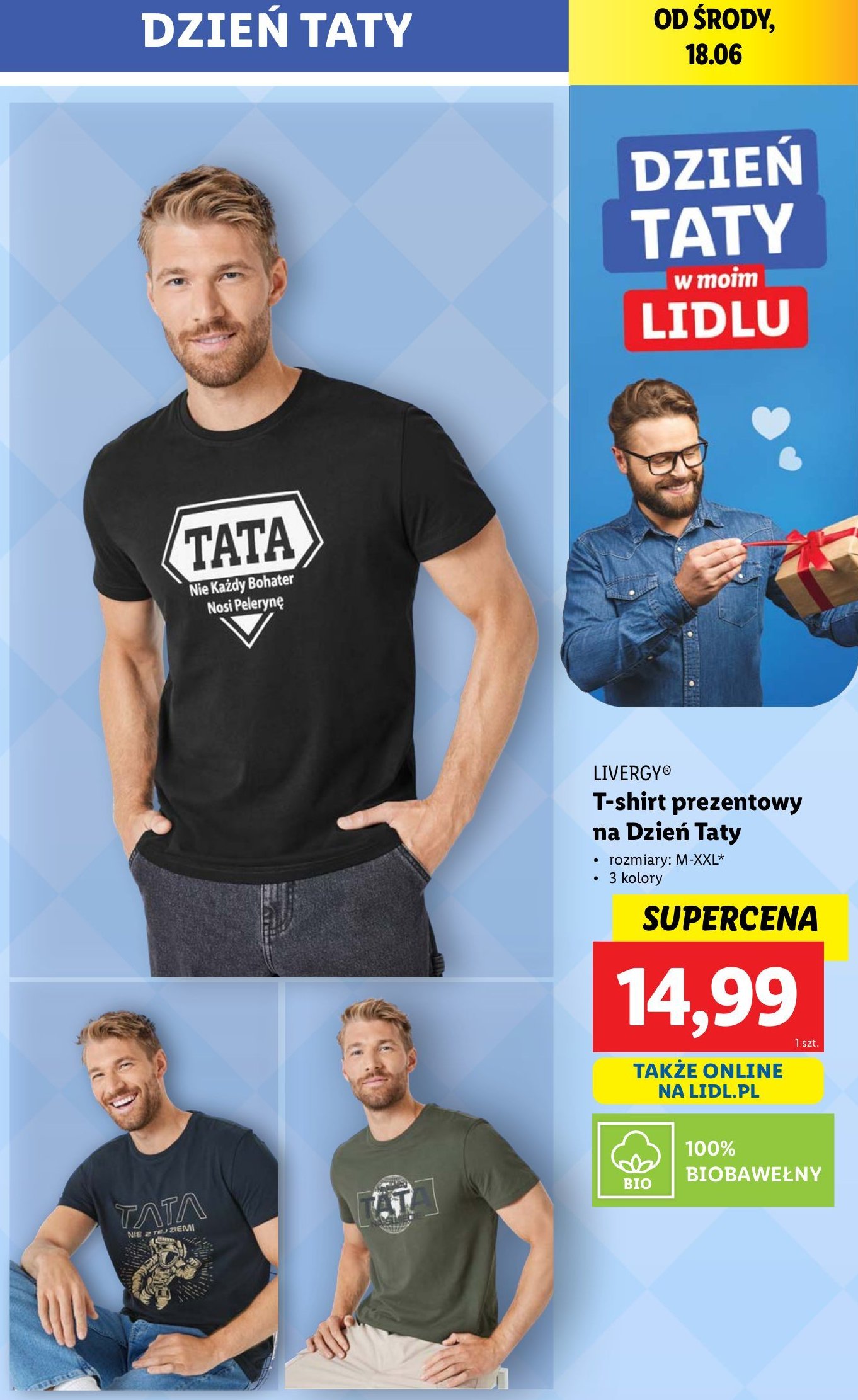 T-shirt na dzień taty m-2xl Livergy promocja