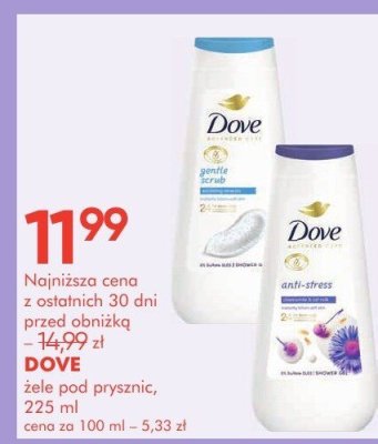 Żele pod prysznic DOVE, 225 ml promocja w Super-Pharm