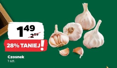 Czosnek 1 szt. promocja w Netto