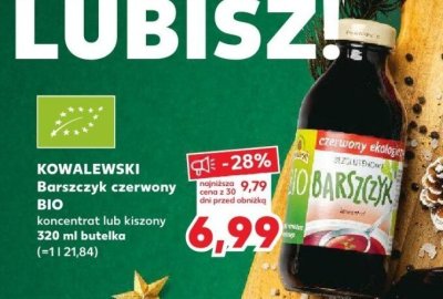 Barszcz czerwony kiszony BIO 320 ml promocja w Kaufland