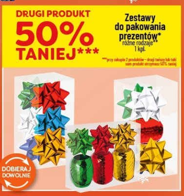 Zestawy do pakowania prezentów różne rodzaje promocja w POLOmarket