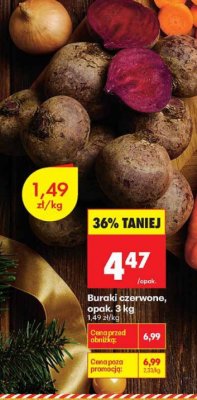 Buraki czerwone, opak. 3 kg promocja w Biedronka