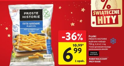 Frytki karbowane PROSTE HISTORIE wybrane rodzaje promocja w Intermarche
