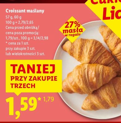 Croissant maślany promocja w Lidl