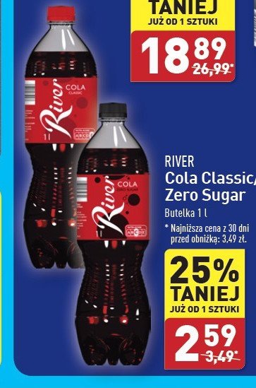 Napój cola River promocja