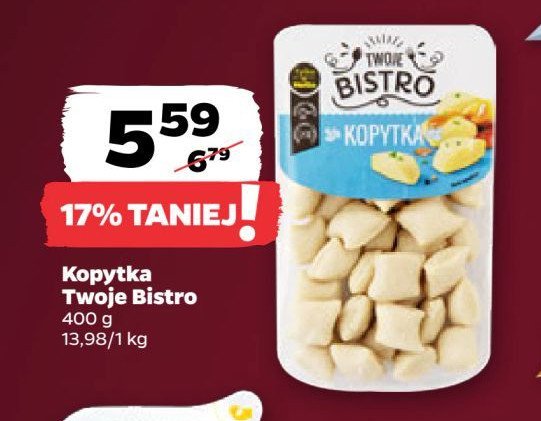 Kopytka TWOJE BISTRO promocja w Netto