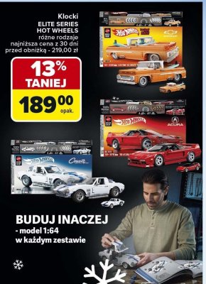 Klocki HOT WHEELS ELITE SERIES różne rodzaje promocja w Carrefour