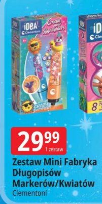 Zestaw Mini Fabryka Długopisów/Markerów/Kwiatów Clementoni promocja w Leclerc