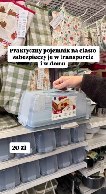 Pojemnik na ciasto okrągły 28 cm Curver promocja w Pepco