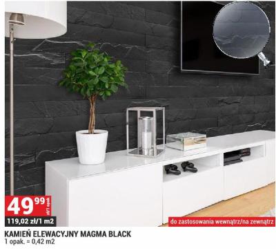Kamień dekoracyjny elewacyjny Magma Black promocja w Merkury Market