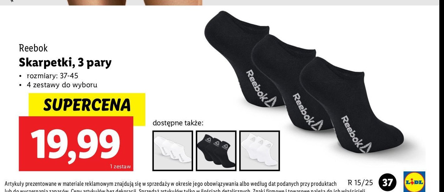 Skarpetki damskie Reebok promocja