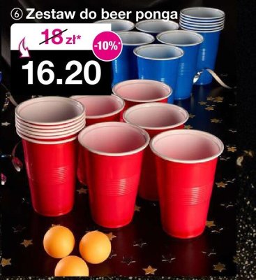 Zestaw do beer ponga promocja w Woolworth