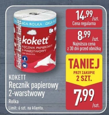 Ręcznik papierowy 2-warstwowy promocja w Aldi