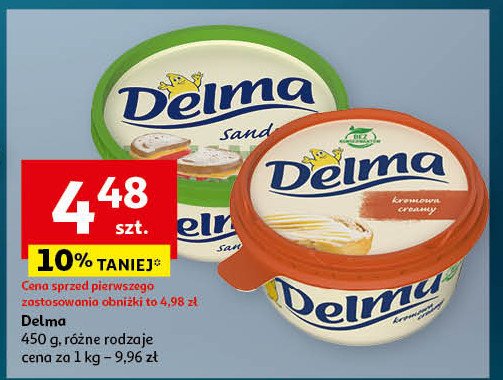 Margaryna Delma sandwich promocja w Auchan